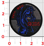 Official VMM-365/HMLA-167 24th MEU Skids Shoulder Qual Patch