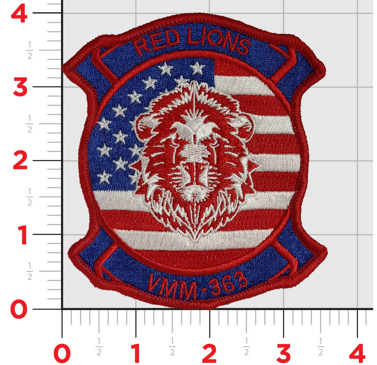 Buy Official VMM-363 Red Lions 4th Patch | MarinePatches.com