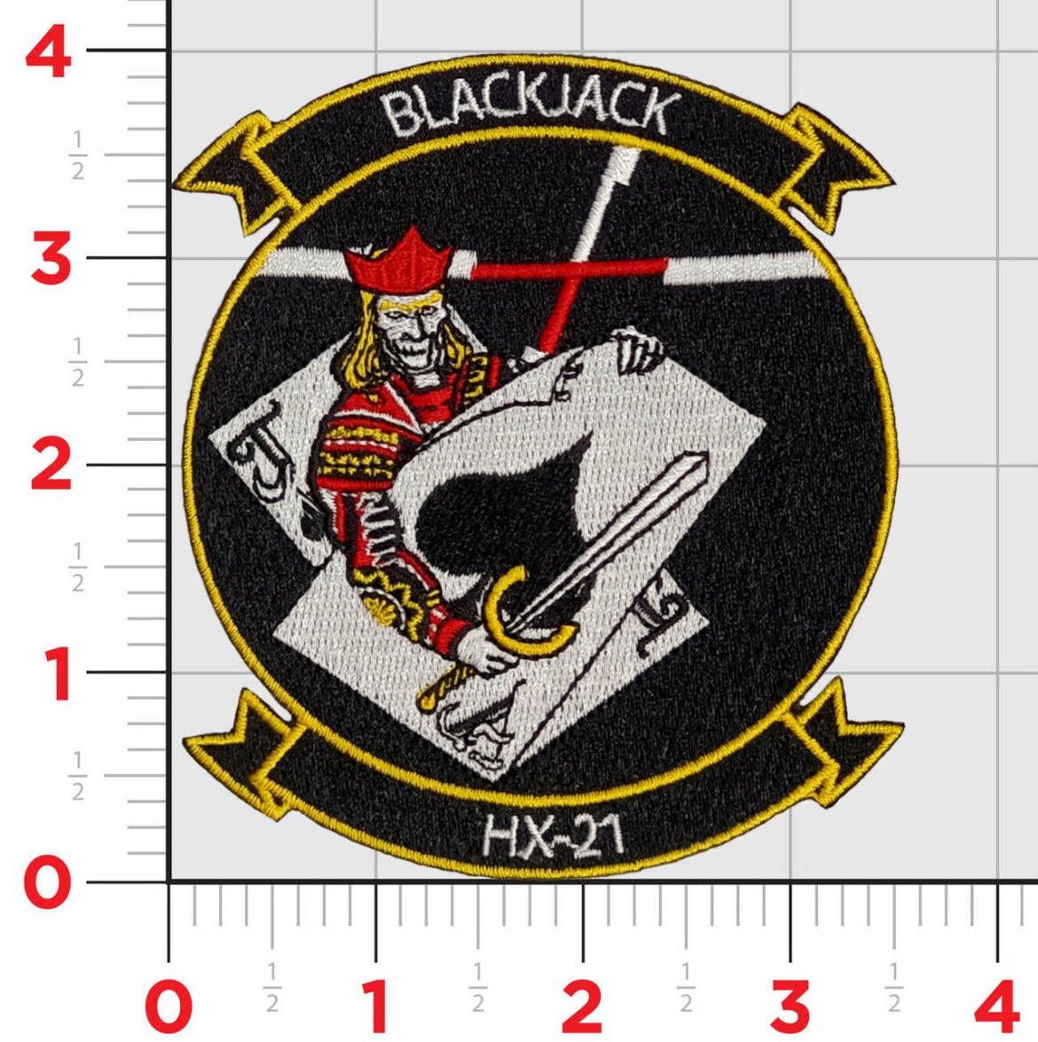 Buy Officially Licensed HX-21 Blac Patch | MarinePatches.com