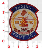 Officially Licensed USMC HMHT-302 250th Anniversary Patches