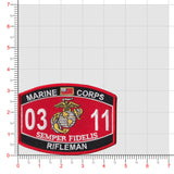 Officially Licensed USMC MOS Patches