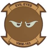 Officially Licensed USMC VMM-163 Evil Eyes PVC Patch