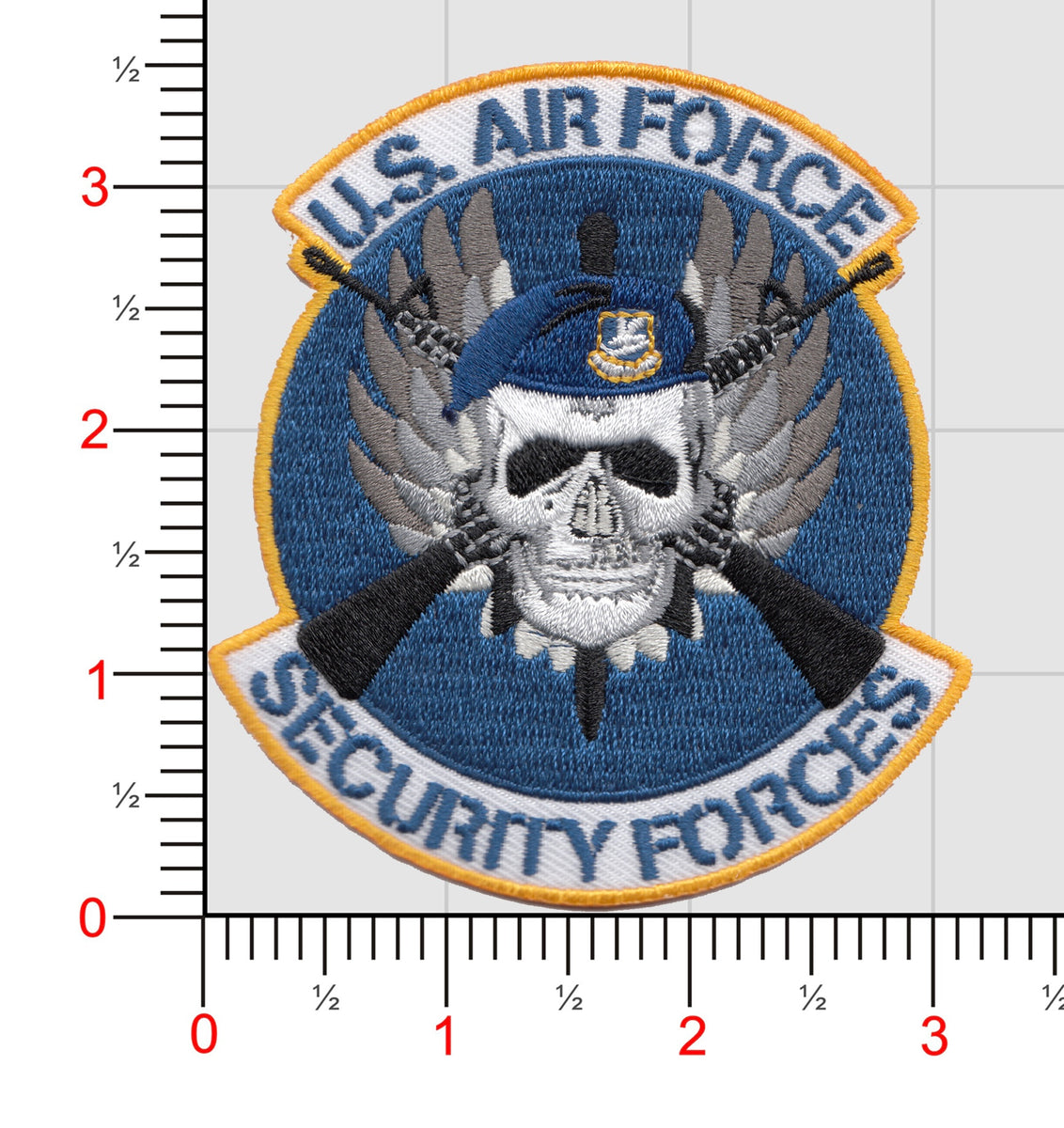 USAFE 510th FS ハロウィンPVCパッチ USAF Security Forces Patch – MarinePatches.com - Custom