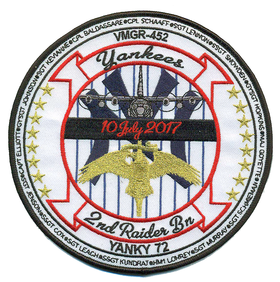 VMGR-452/2nd Raider Memroial Patches