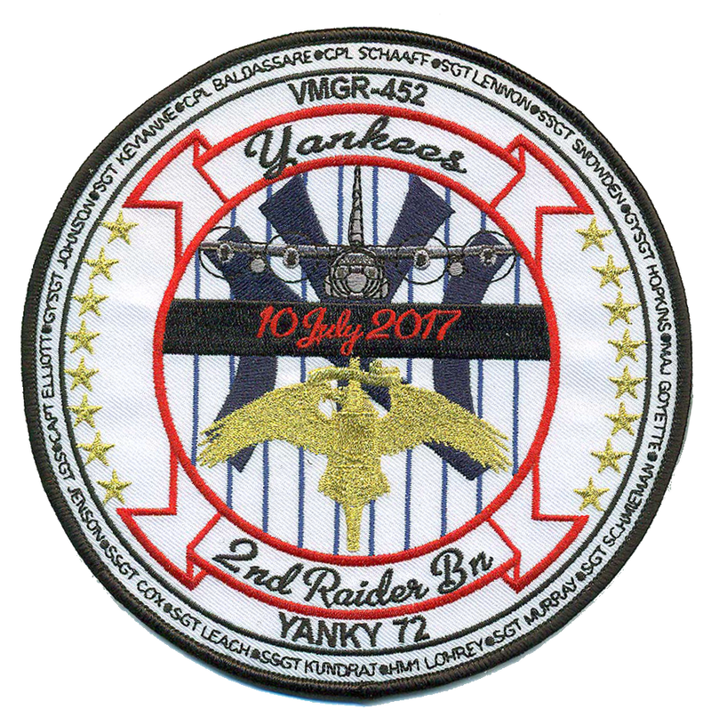 VMGR-452/2nd Raider Memroial Patches