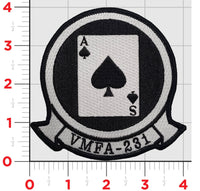 Officially Licensed USMC VMFA-231 Ace of Spades Squadron Patch
