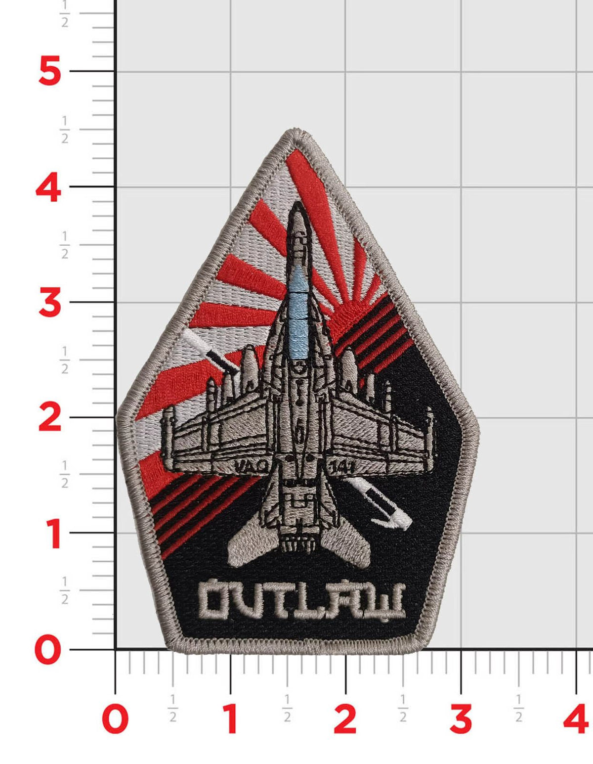 Official VAQ-141 Shadowhawks EA-18 Coffin Shoulder Patch