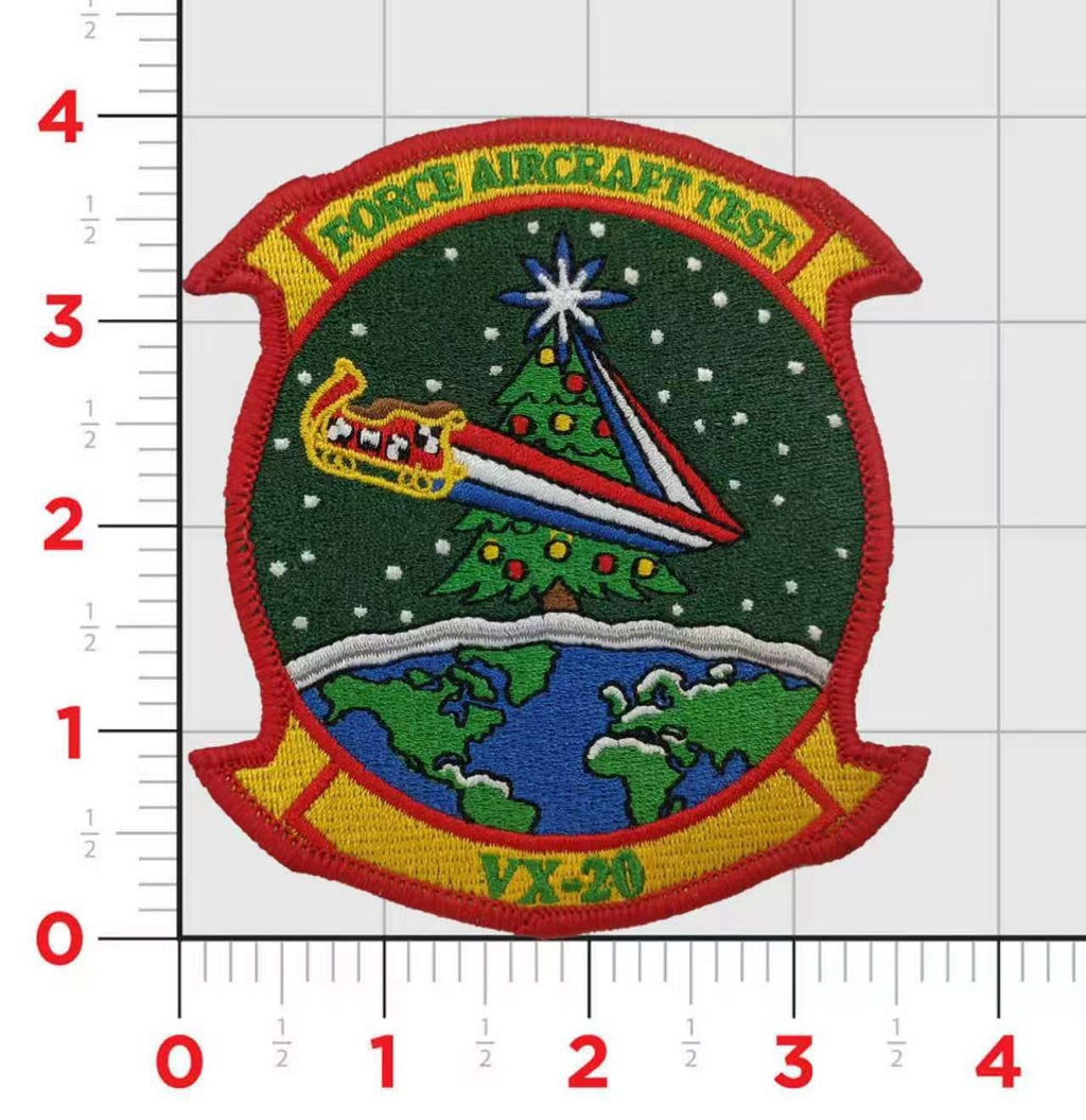 Official VX-20 Force Aircraft Test Squadron Christmas Patch