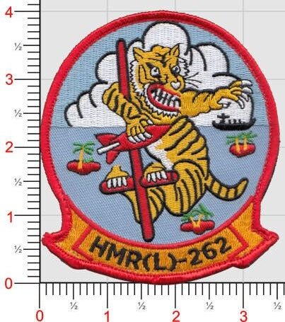 Officially Licensed USMC HMR(L) 262 Flying Tigers Patch