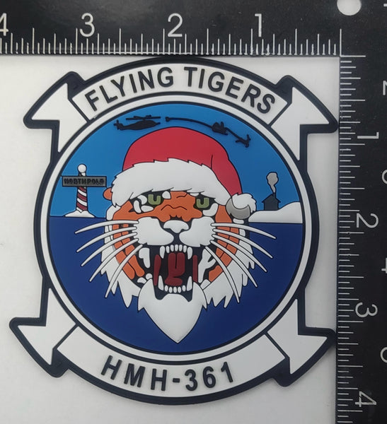 Official HMH-361 Flying Tigers PVC Christmas patch