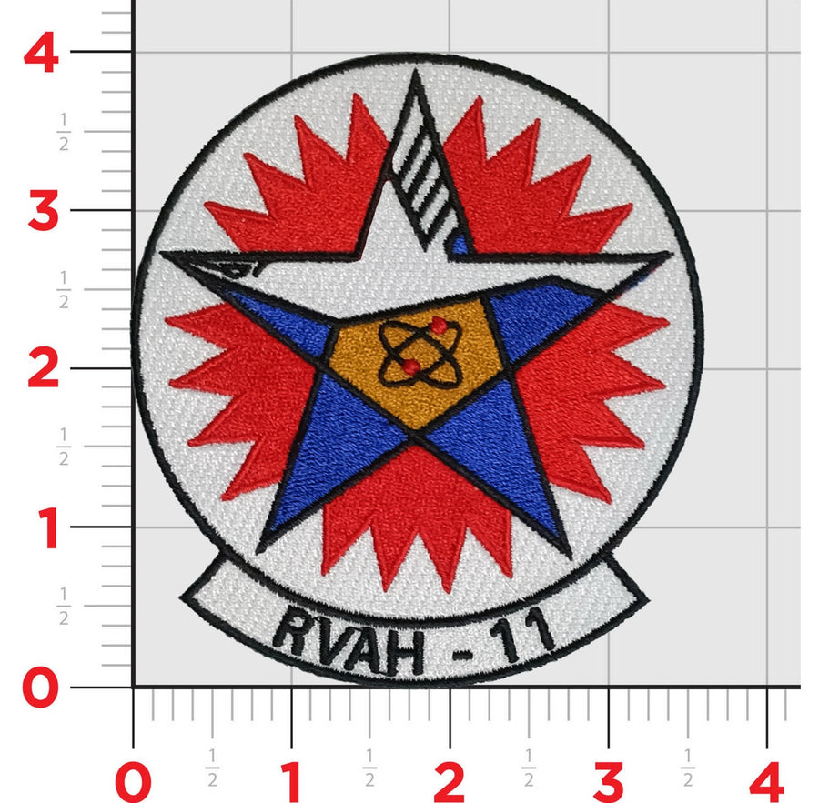 Officially Licensed US Navy RVAH-11 Checkertails Squadron Patch