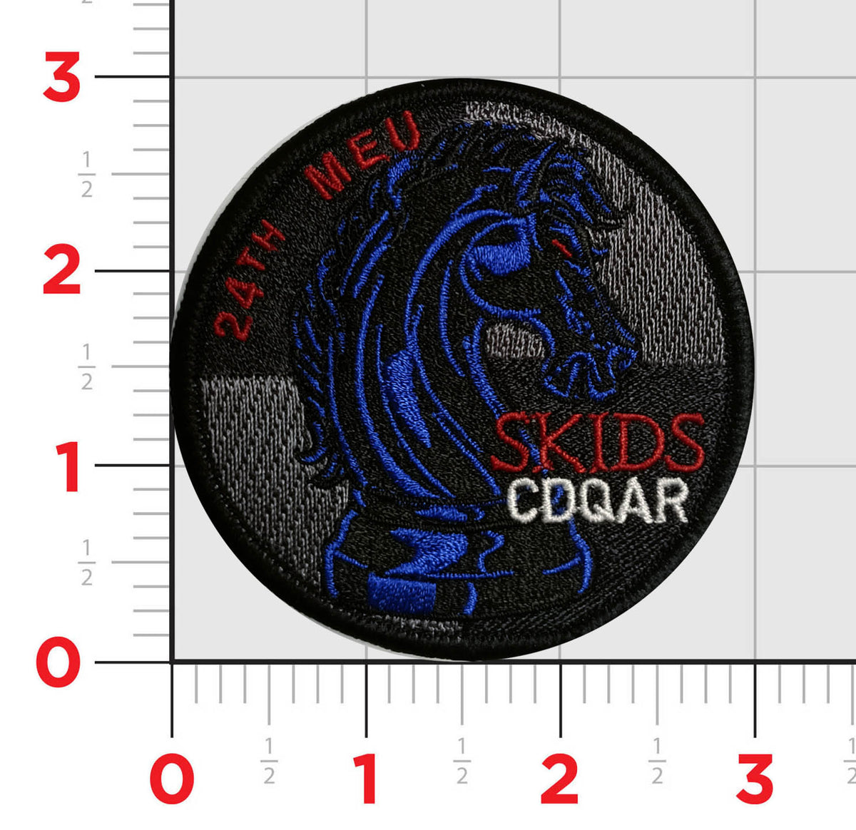 Official VMM-365/HMLA-167 24th MEU Skids Shoulder Qual Patch