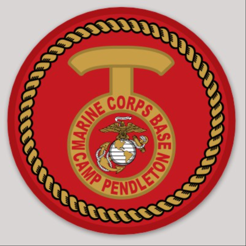Officially Licensed USMC Marine Corps Base Camp Pendleton Sticker
