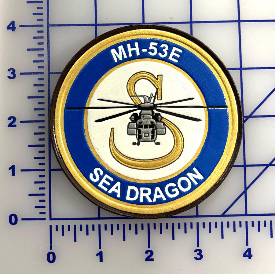 Official MH-53E Sea Dragon Leather Shoulder Patch
