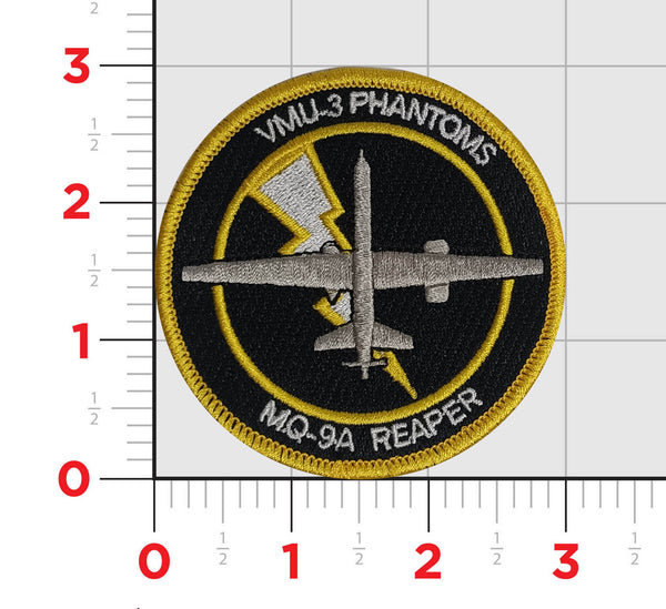 Official VMU-3 Phantoms MQ-9 Reaper Shoulder Patches