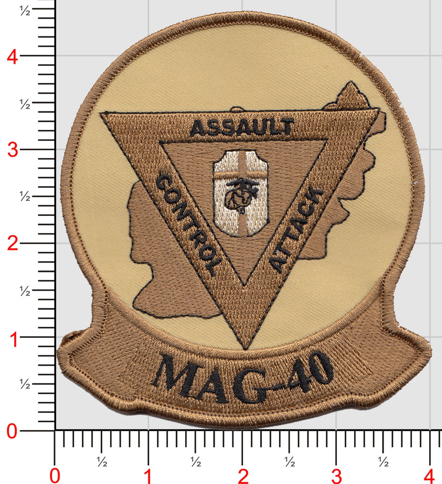 Officially Licensed USMC Marine Aircraft Group MAG 40 Patch