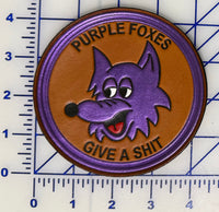 Officially Licensed USMC HMM/VMM-364 Purple Foxes Leather Patch