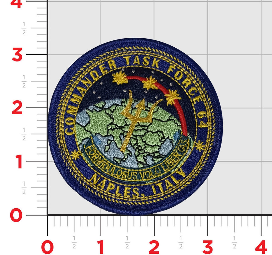 Officially Licensed Commander Task Force 64 Naples Italy Patch