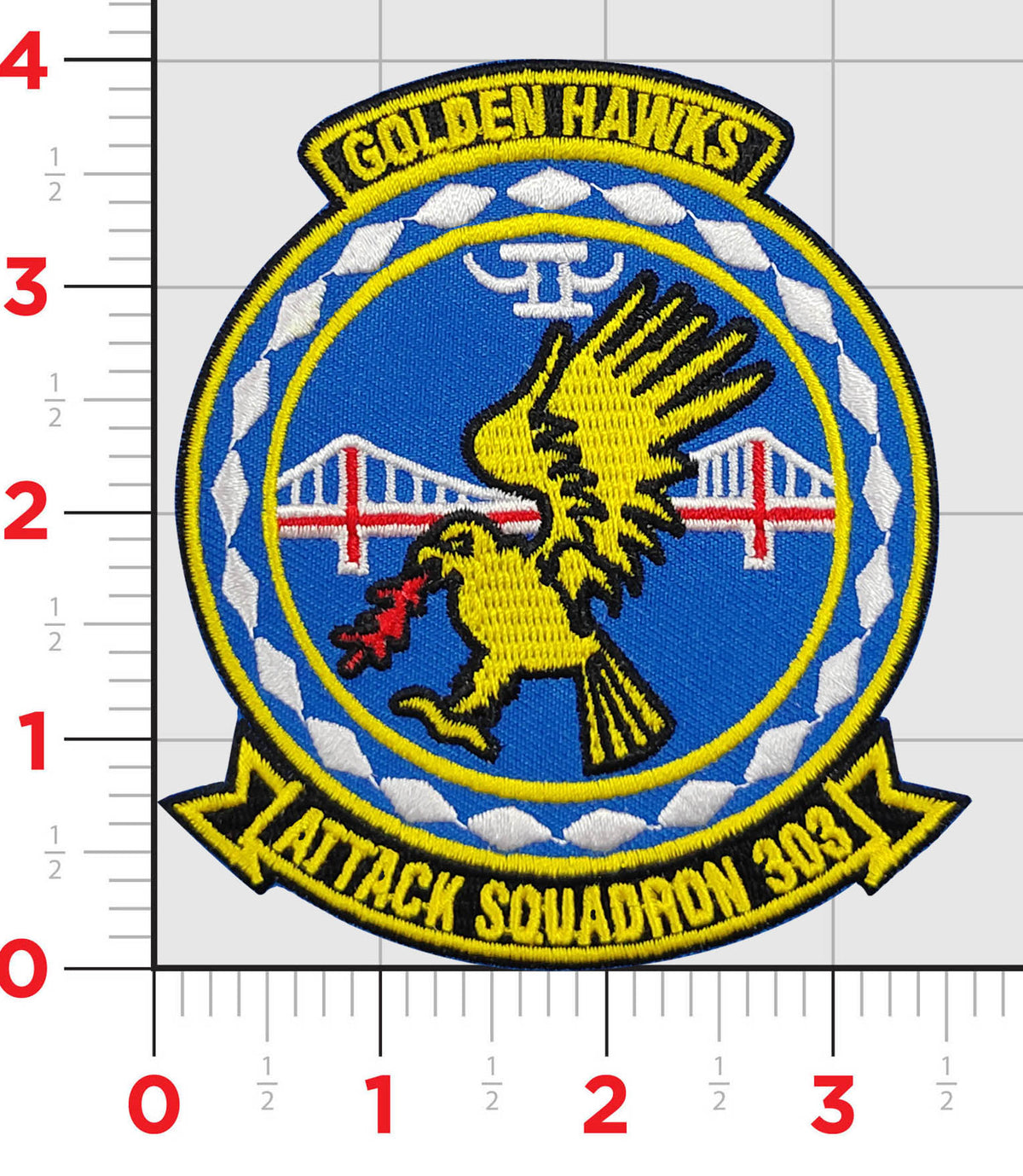 Officially Licensed US Navy VA-303 Golden Hawks Patch