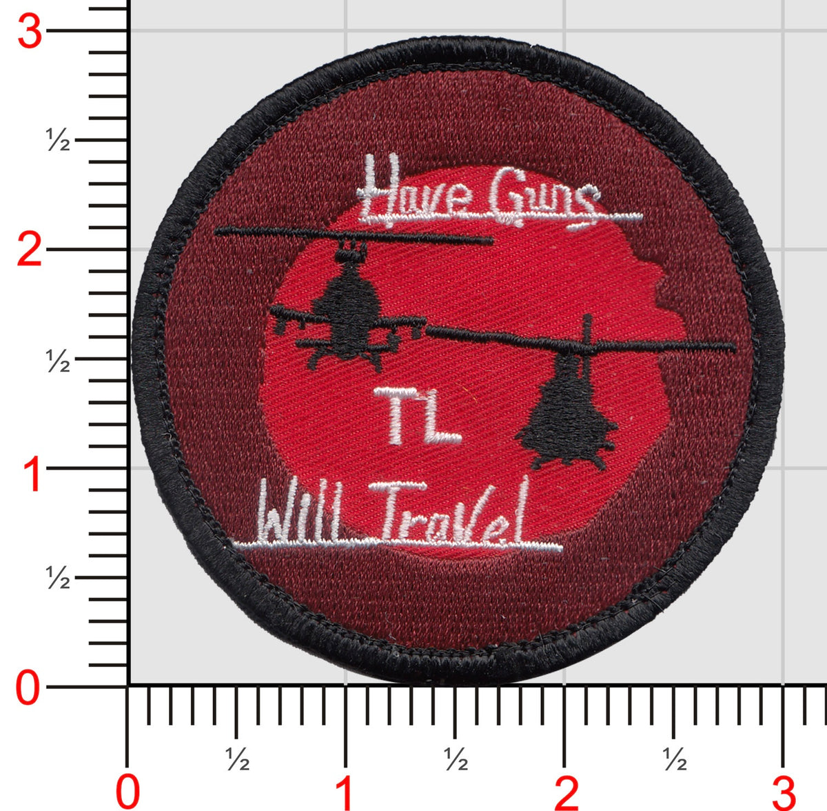 Official HMLA-167 Have Guns Will Travel Shoulder Patches