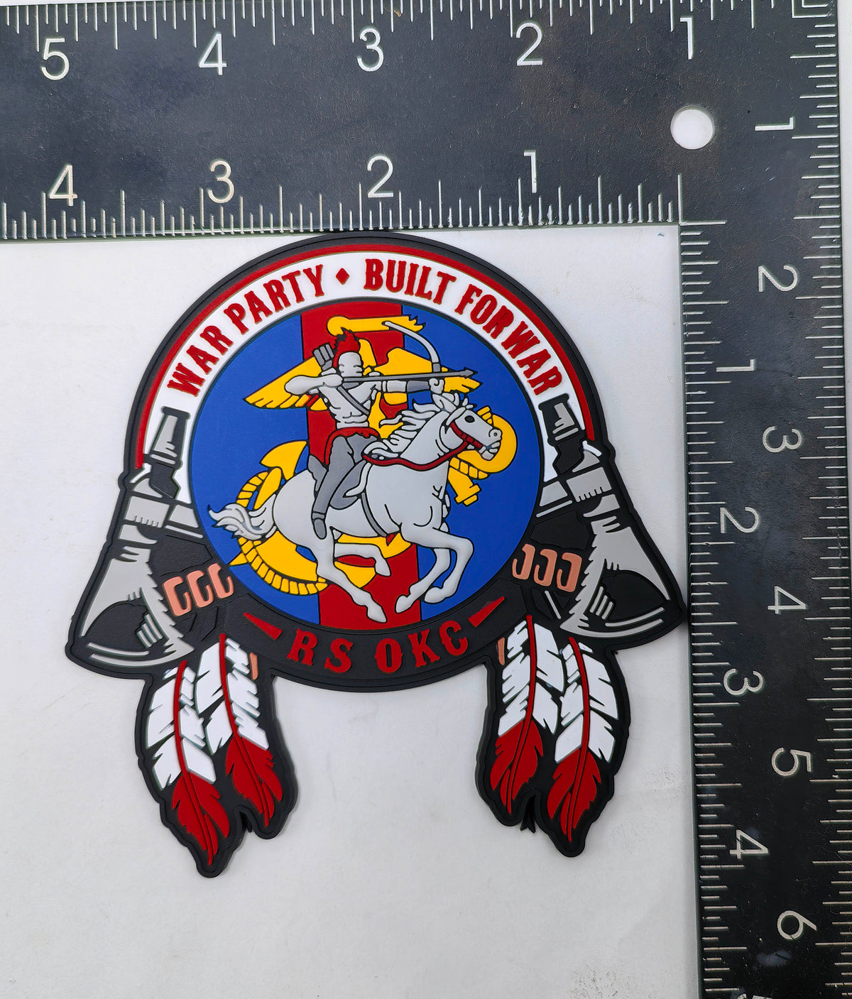 Official RS Oklahoma City War Party PVC Patches