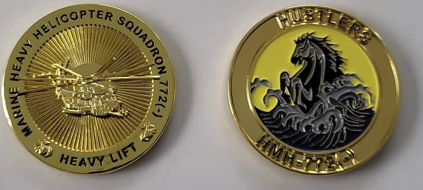 Official HMH-772(-) The Hustlers Coin – MarinePatches.com - Custom ...