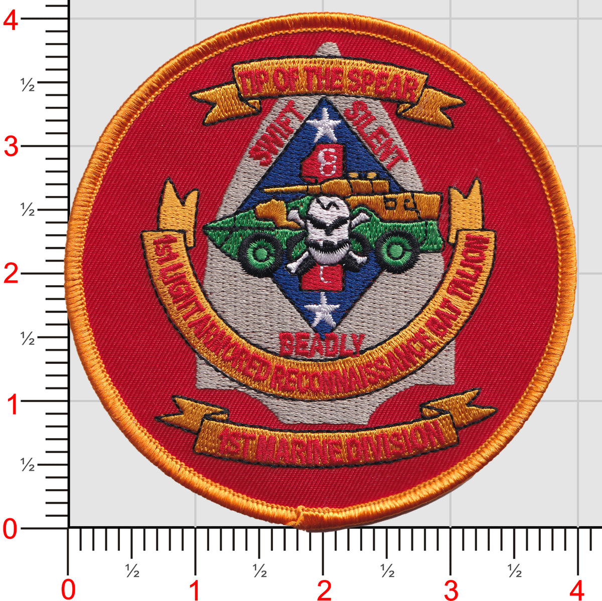 Officially Licensed USMC 1st Light Armored Reconnaissance Patch