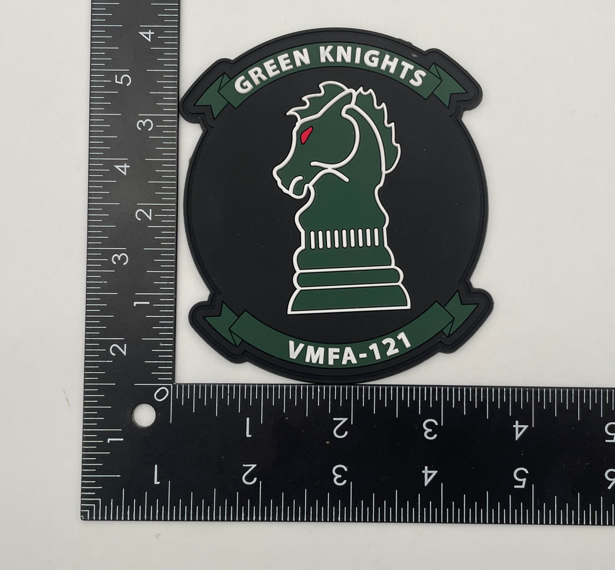 Officially Licensed USMC VMFA-121 Green Knights Squadron PVC GITD Patch