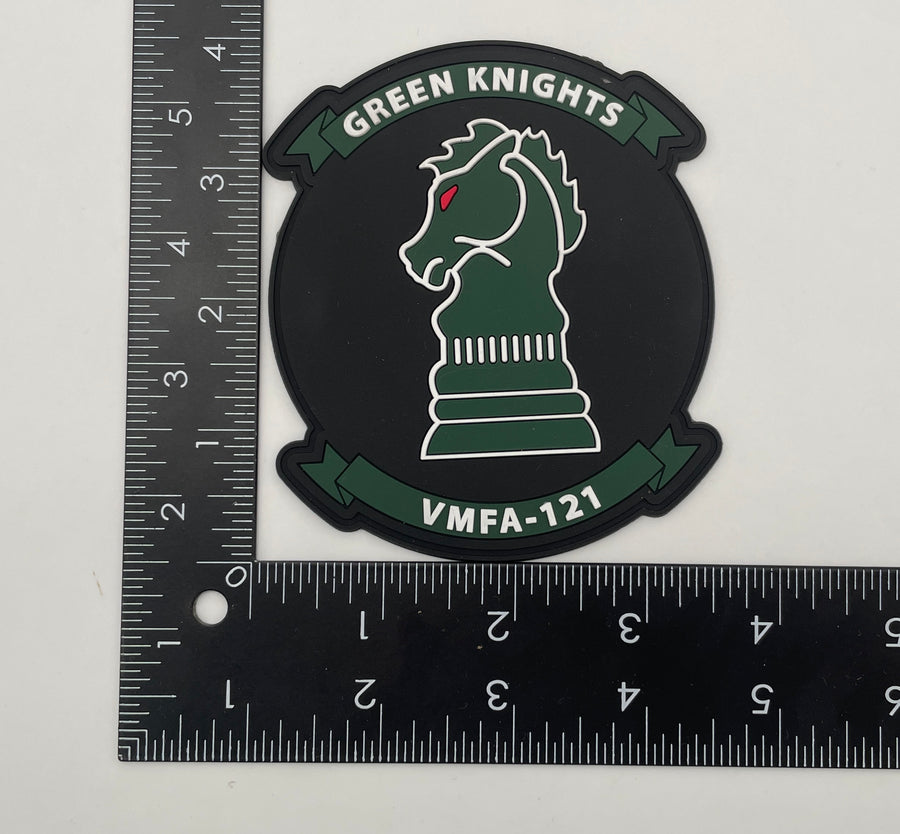 Officially Licensed USMC VMFA-121 Green Knights Squadron PVC GITD Patch