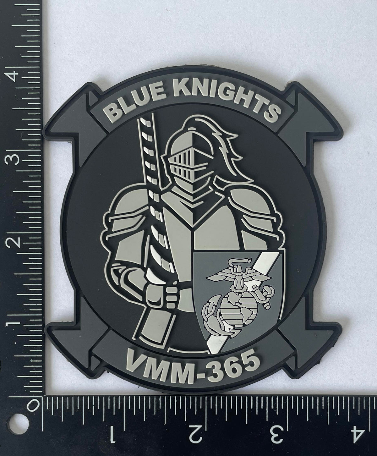 Official VMM-365 Blue Knights PVC Black & Glow Patch