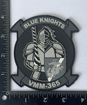 Official VMM-365 Blue Knights PVC Black & Glow Patch