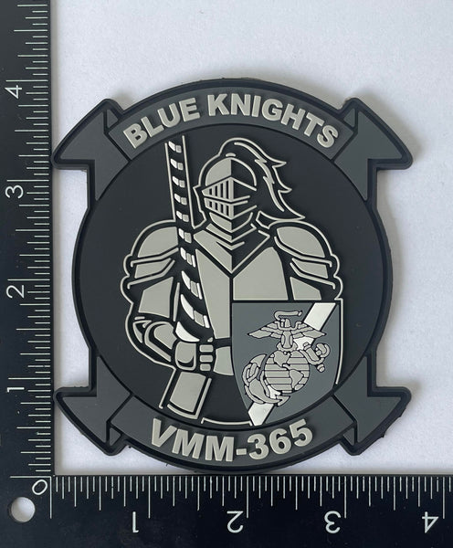 Official VMM-365 Blue Knights PVC Black & Glow Patch