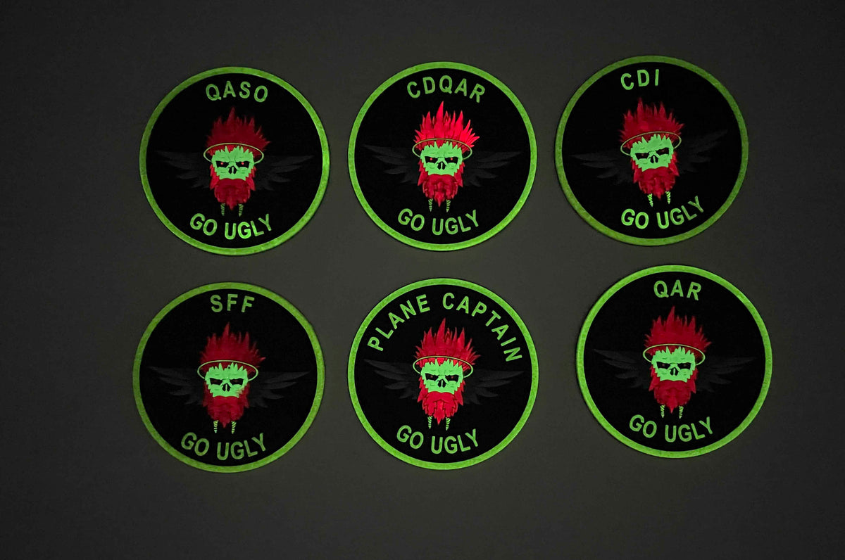 Official VMM-362 Ugly Angels PVC Flightline Qual Patches