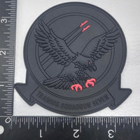 Official VT-7 Eagles Blackout & Glow PVC Squadron Patch