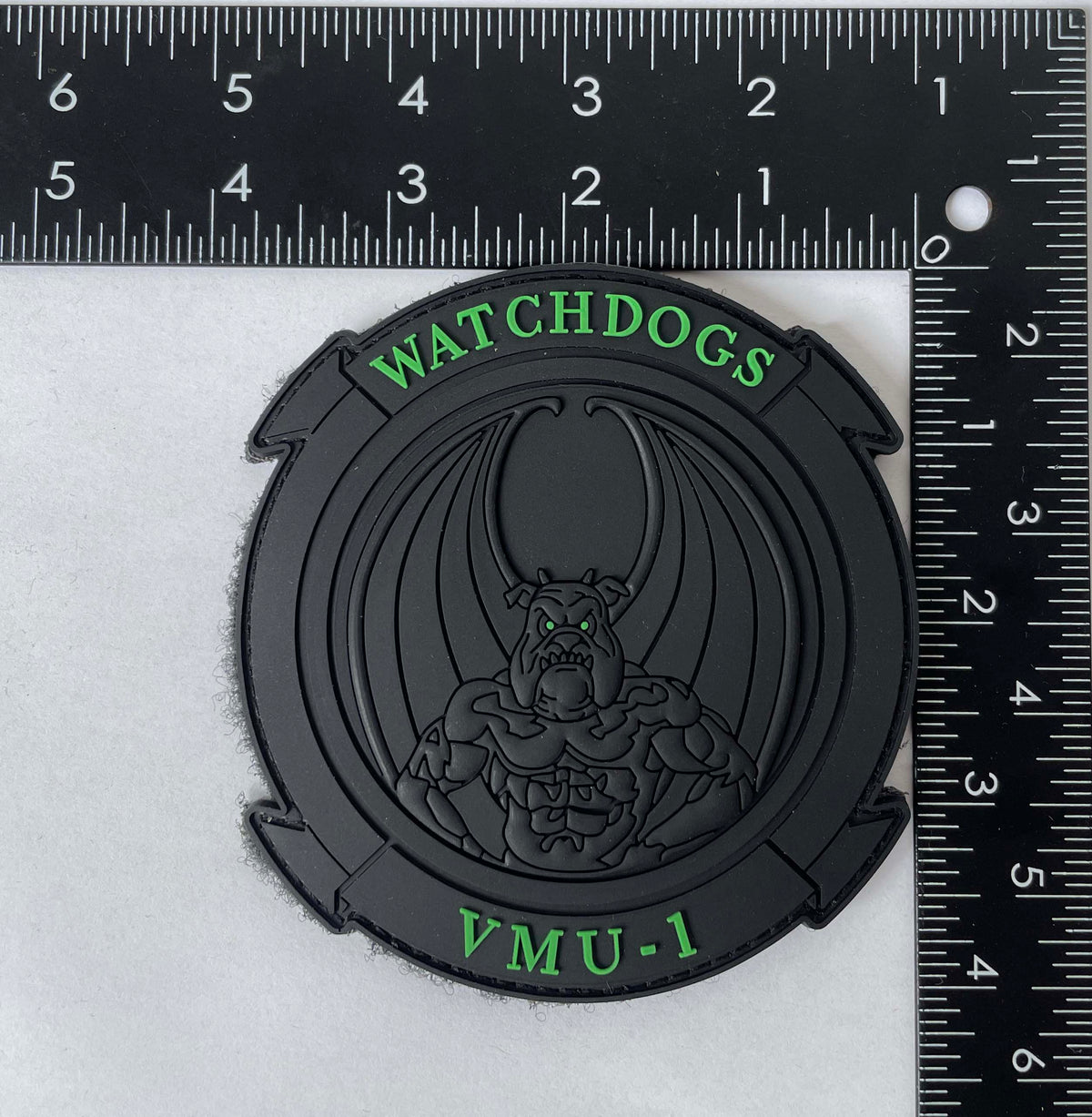 Officially Licensed USMC VMU-1 Watchdogs PVC Patches