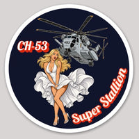 Official USMC Patches CH-53 Super Stallion Sydney Pin Up Girl Patch