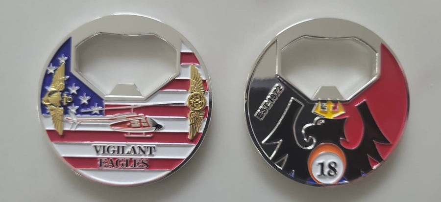 Officially licensed HT-18 Vigilant Eagles coin