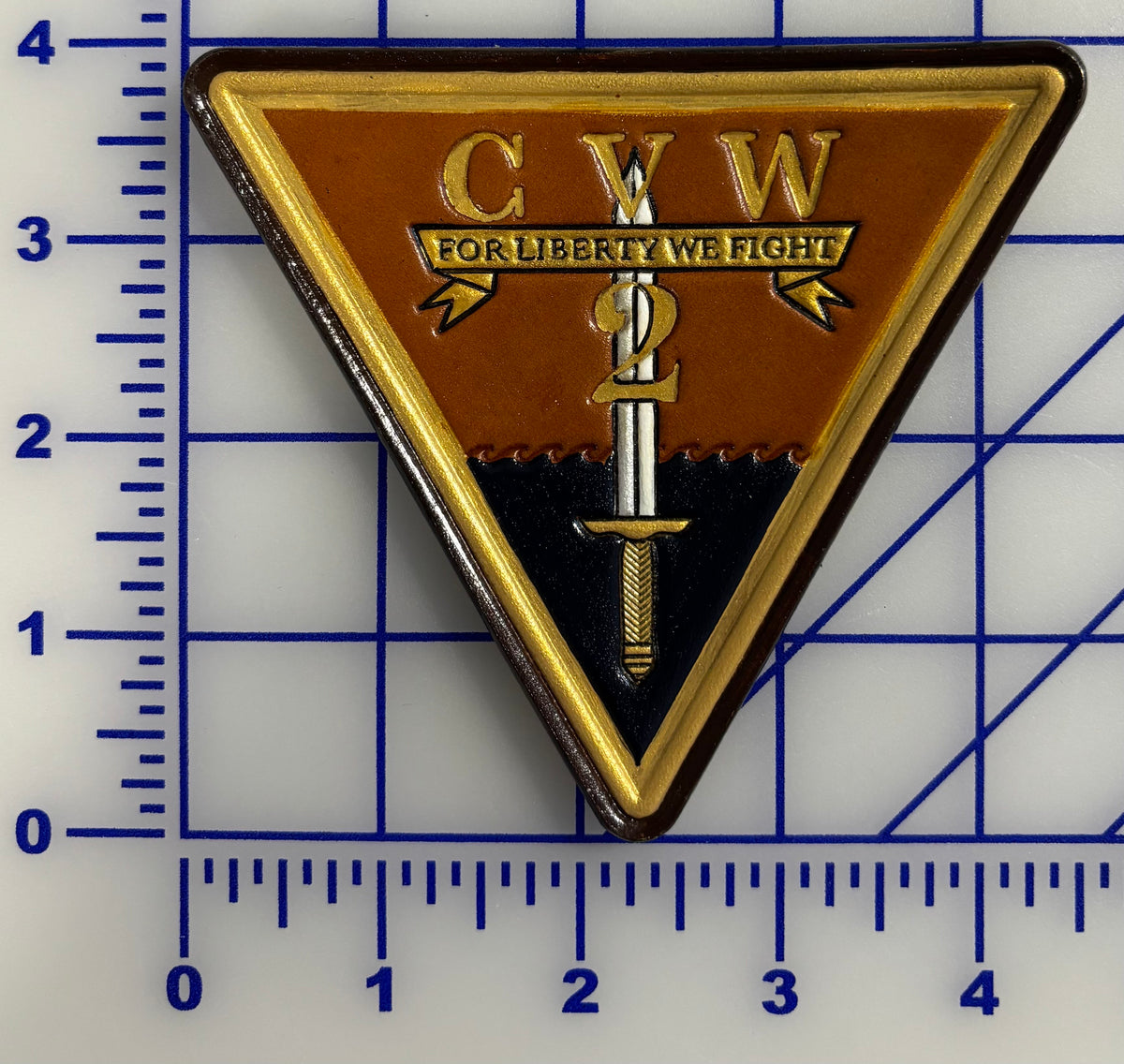 Officially Licensed US Navy Carrier Air Wing Two CVW-2 Leather Patch