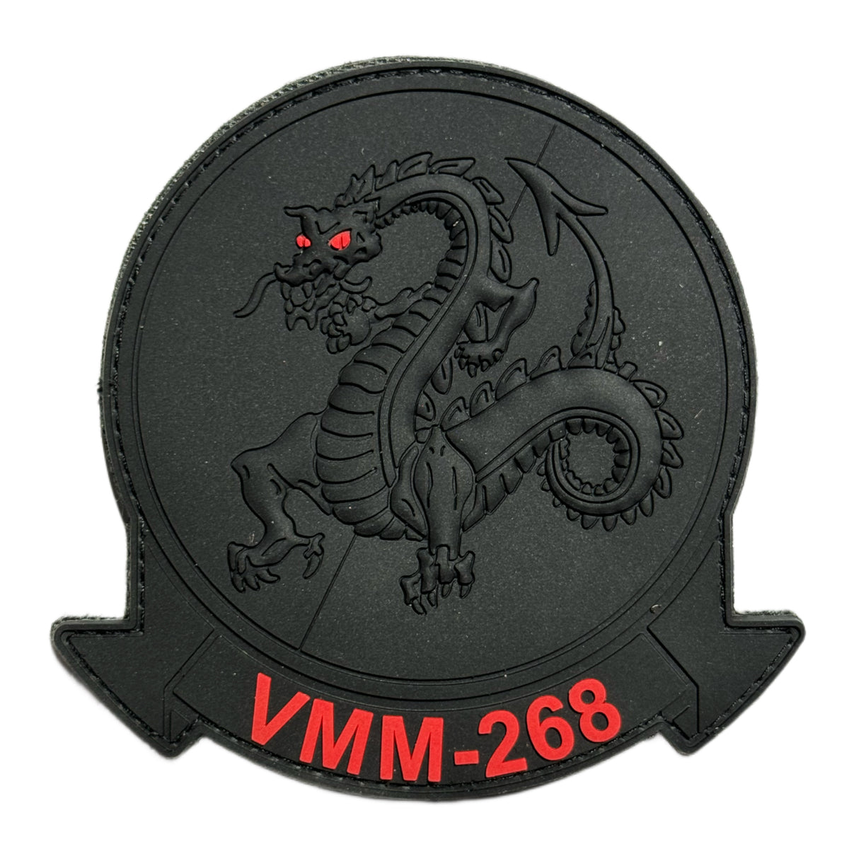 Officially Licensed USMC VMM-268 Red Dragons PVC Patches
