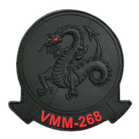 Officially Licensed USMC VMM-268 Red Dragons PVC Patches