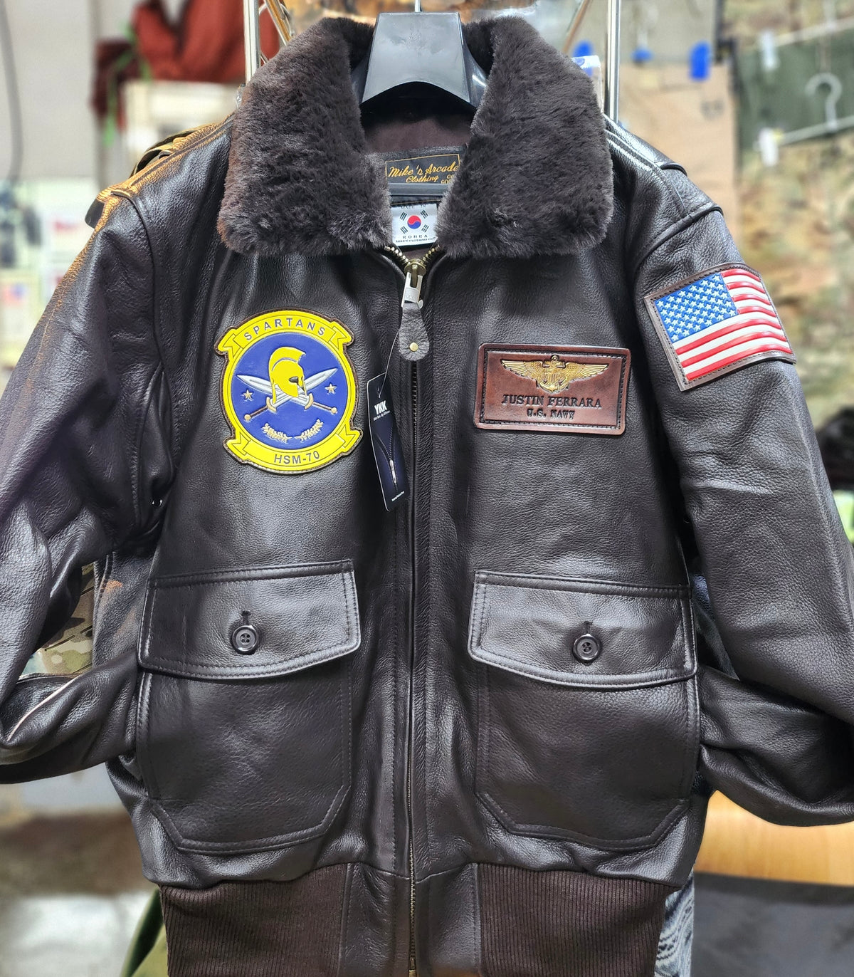 Korean Made Black G-1 Flight Jacket