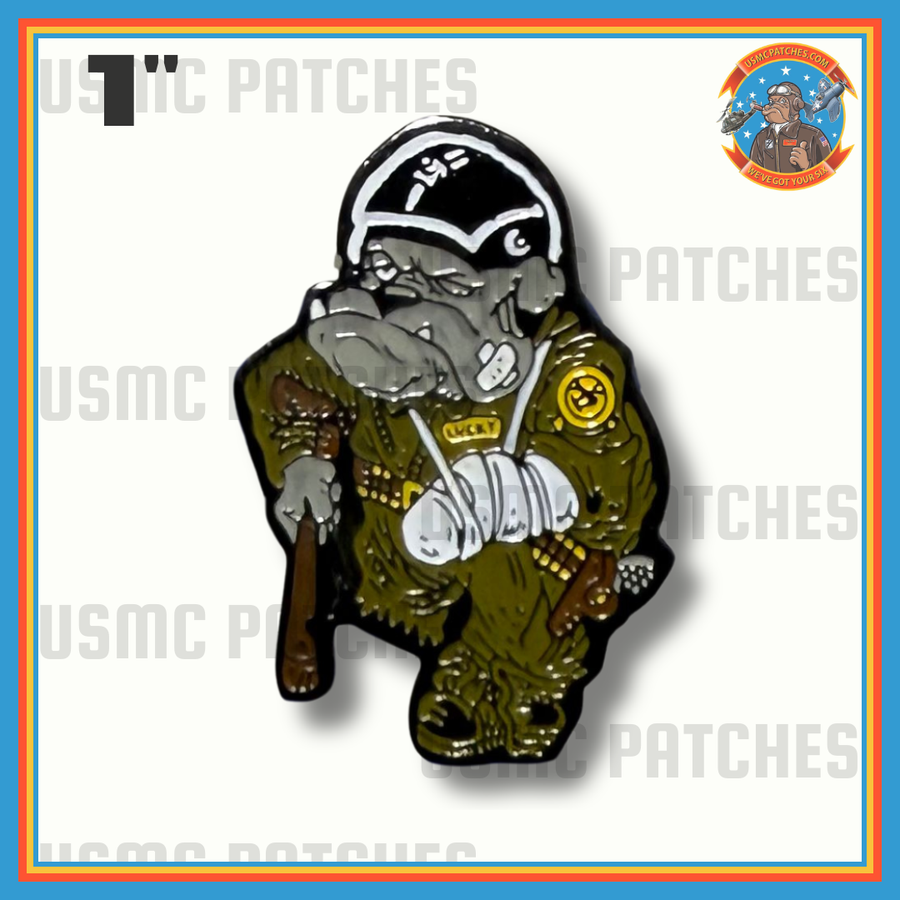 Official Lucky the Bulldog Pin