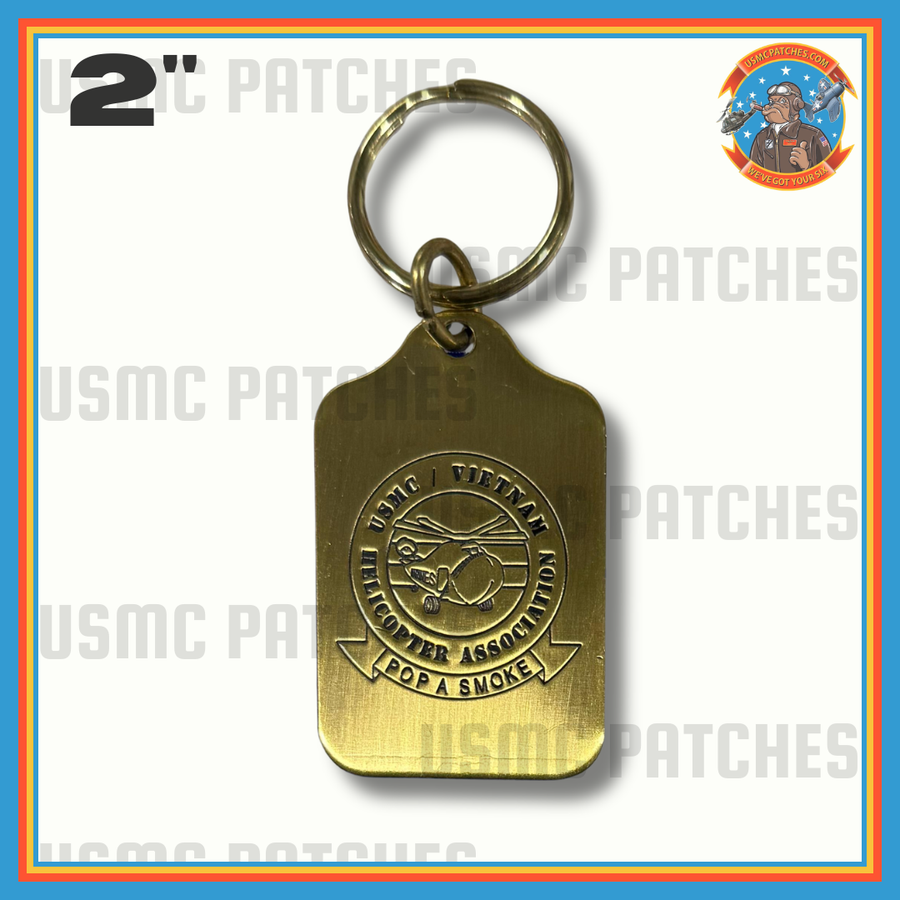 Officially Licensed USMC/Combat Helicopter Association Key Ring
