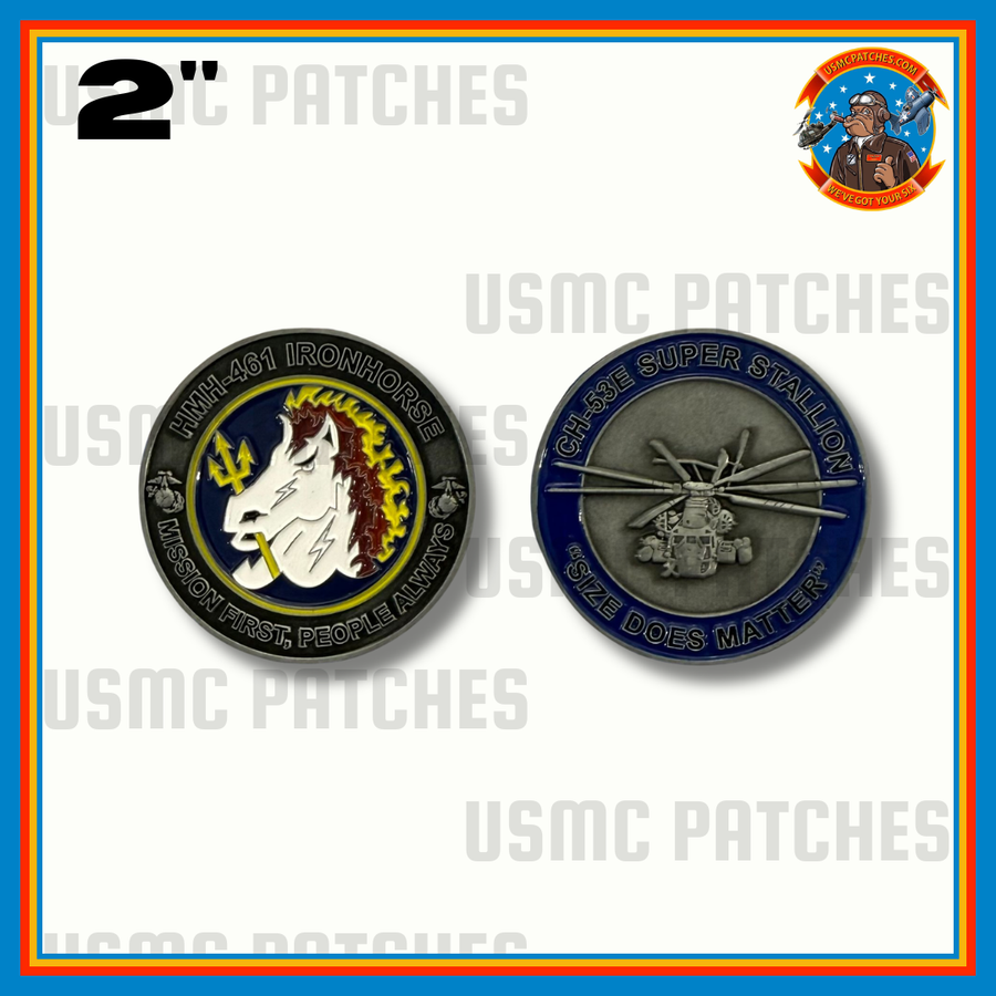 Officially Licensed USMC HMH-461 Iron Horse Squadron Coin