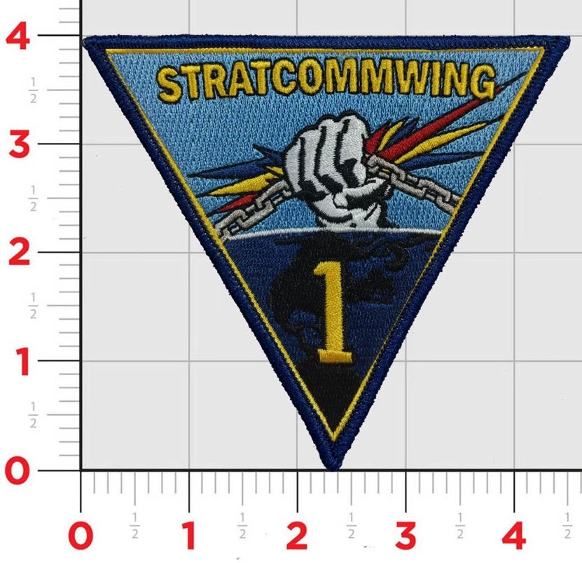Officially Licensed US Navy STRATCOMMWING 1 Patch