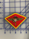Red w/ Gold edge 3 in / With hook and loop