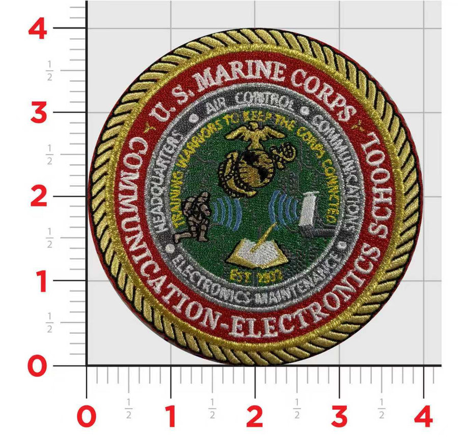 Officially Licensed USMC Communication-Electronics School Patch