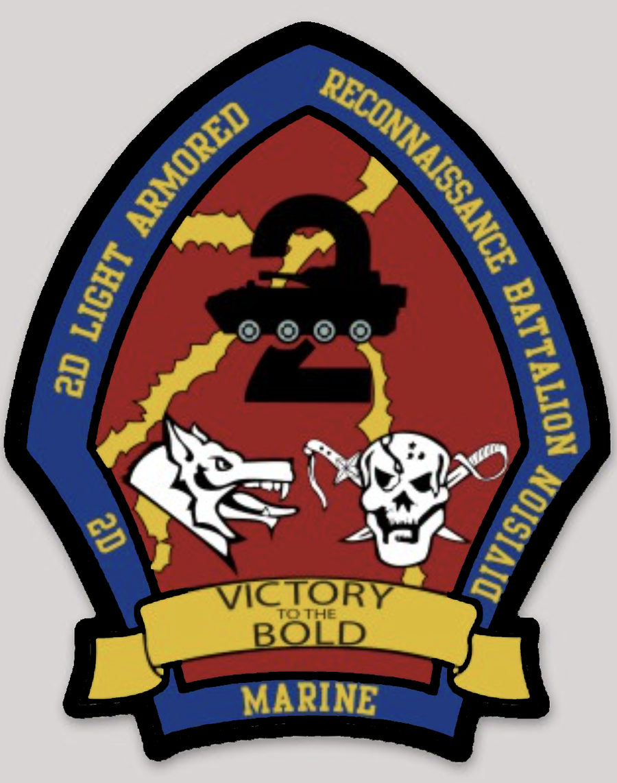 Officially Licensed 2nd Light Armored Reconnaissance Battalion Division Sticker