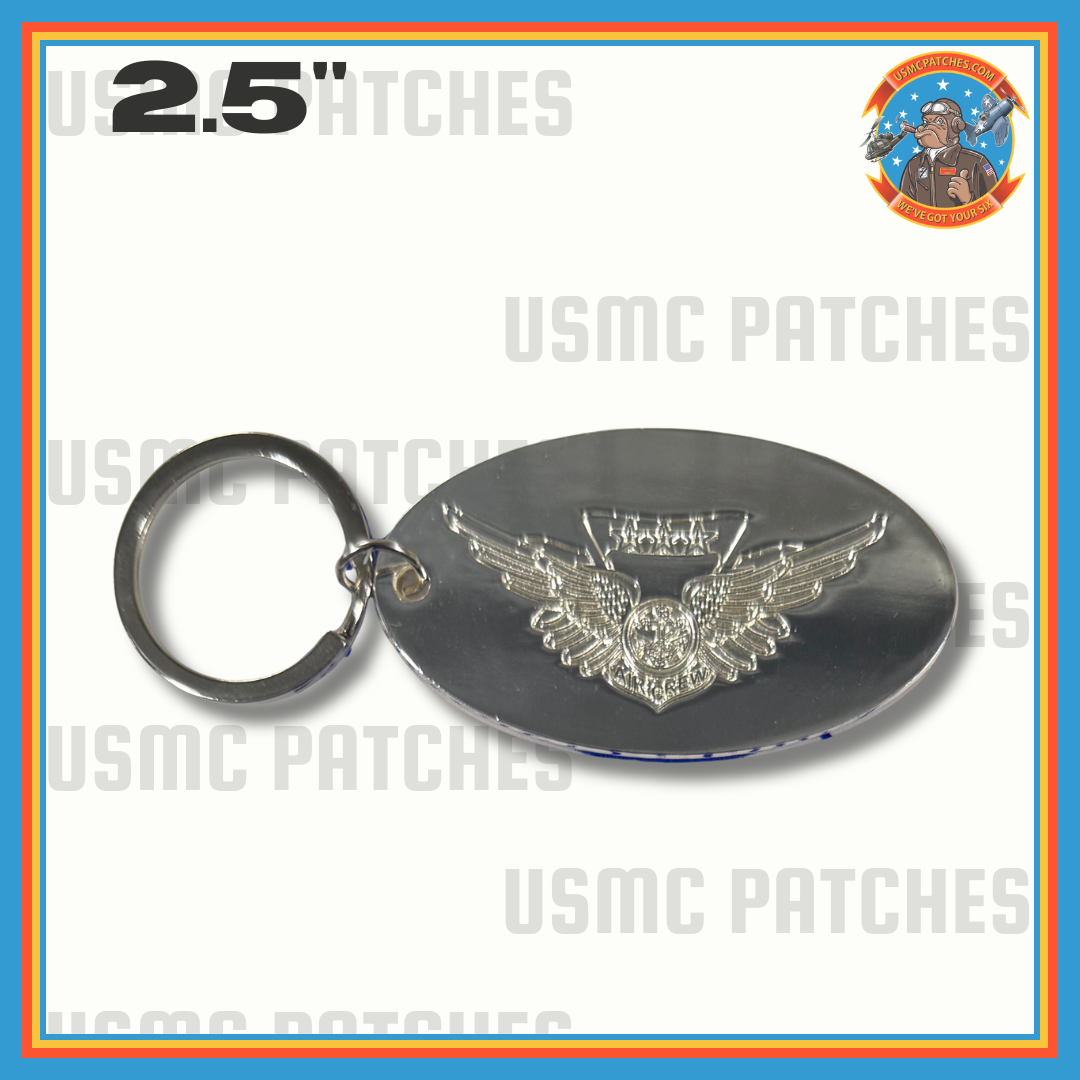Officially Licensed Pop-A-Smoke Combat Air Crew Wings Key Ring