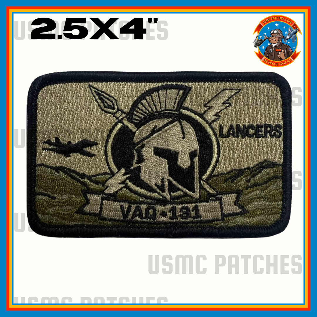 Official VAQ-131 Lancers NWU Flag Patch